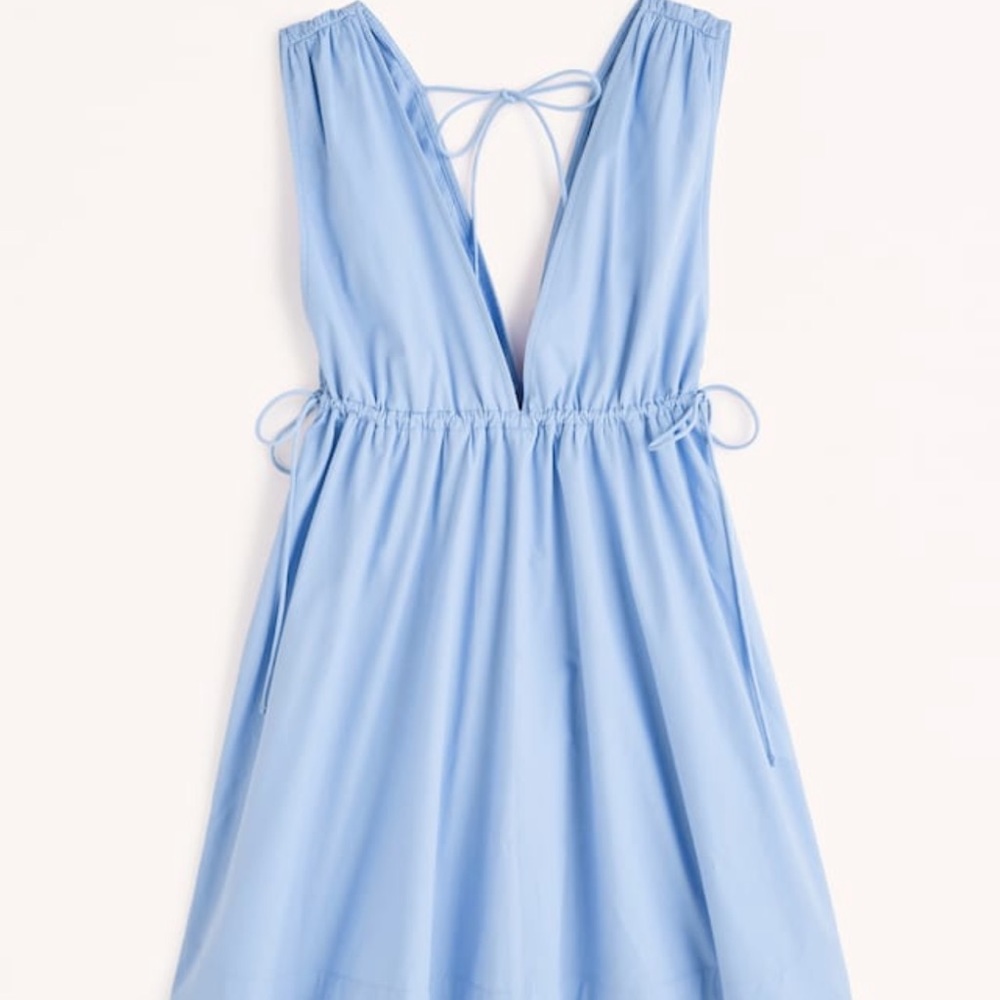 Abercrombie & Fitch Babydoll Poplin Mini Dress, Size Small